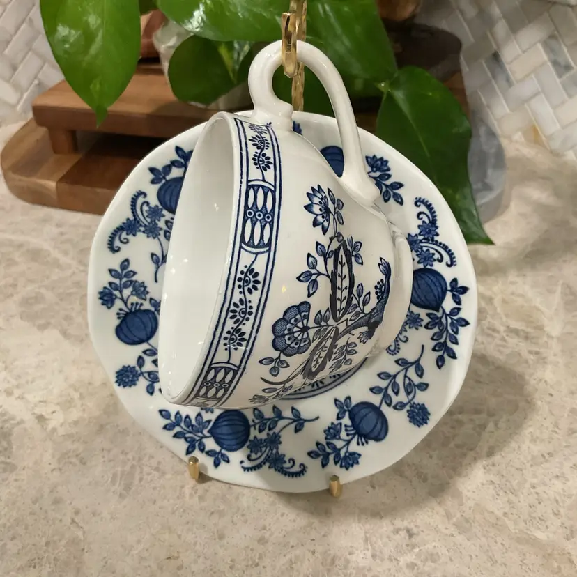 “Blue Onion” Cup & Saucer Set