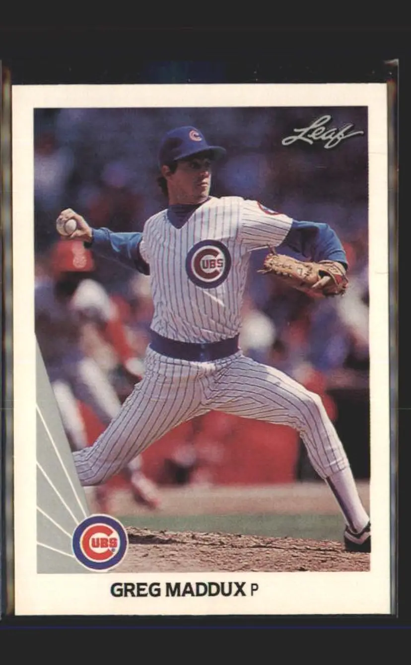 1990 Leaf #25 Greg Maddux - (137) - Chicago Cubs