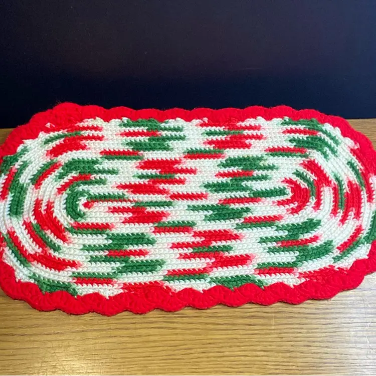 Christmas Crocheted Doily Lot