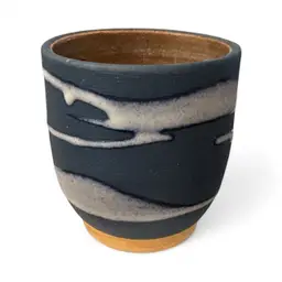 Vintage Alfadom Stoneware Vase / Planter 3.75" Tall