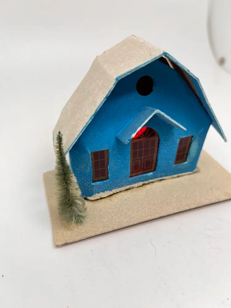 Vintage Putz Christmas House