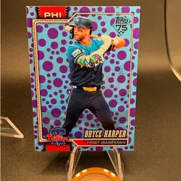 Bryce Harper Purple Polka Dot parallel 2026 Topps Philadelphia Phillies