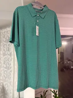 Green Polo L New With Tags