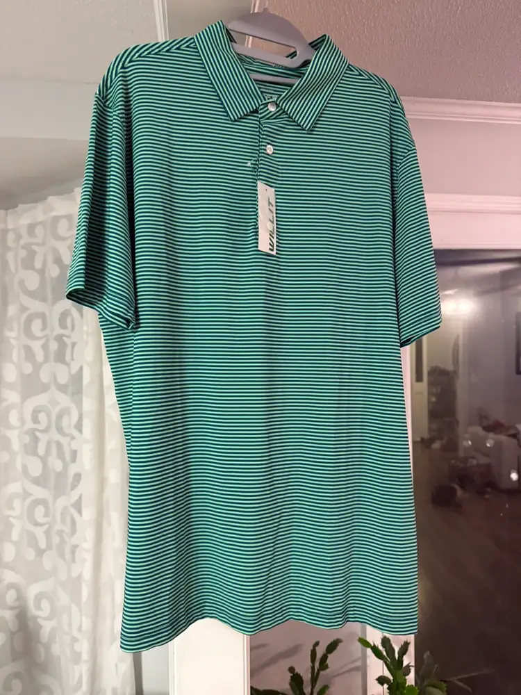 Green Polo L New With Tags