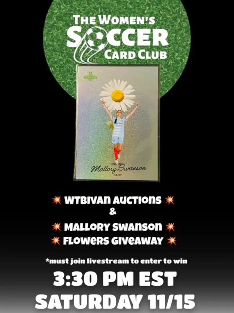 Women’s Soccer Auctions + Mallory Swanson Flowers Giveaway!