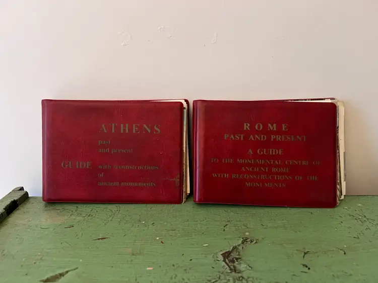 Vintage Past and Present Guide Books Rome/ Athens. 1962 Vision Publications Architecture Ephemera