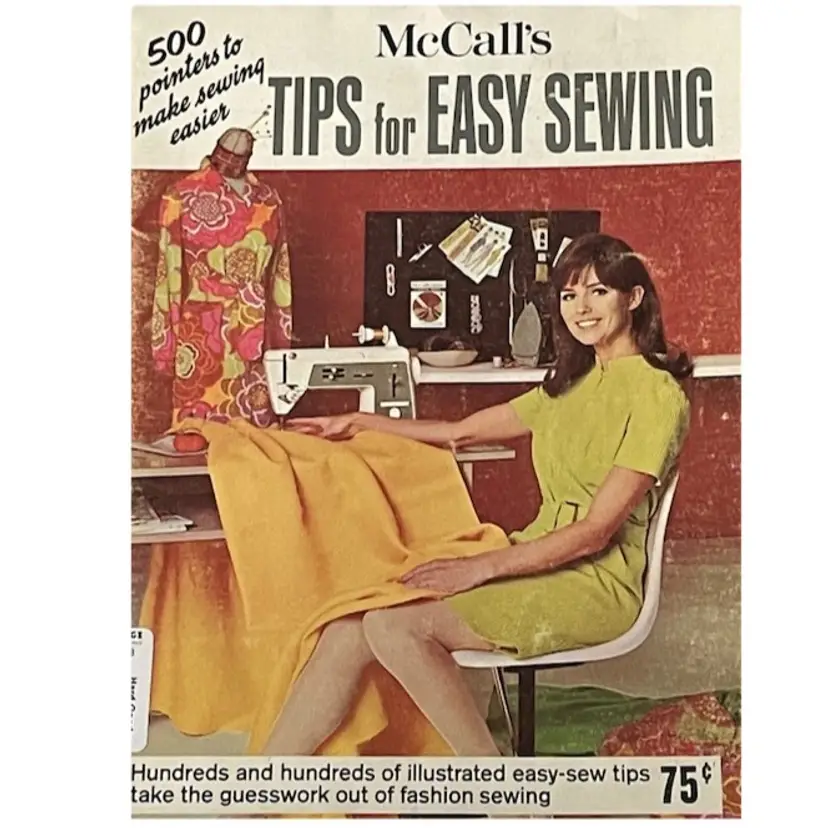 Vintage 1968 McCall's TIPS FOR EASY SEWING Instruction Book Manual for Patterns