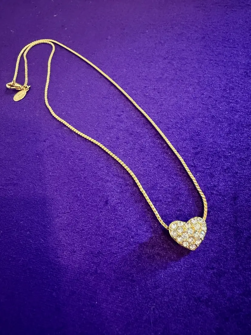 Vintage Nolan Miller Gold Toned Heart Necklace