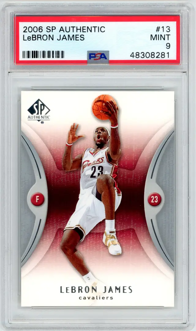 2006 SP Authentic LeBRON JAMES #13 PSA 9 MINT
