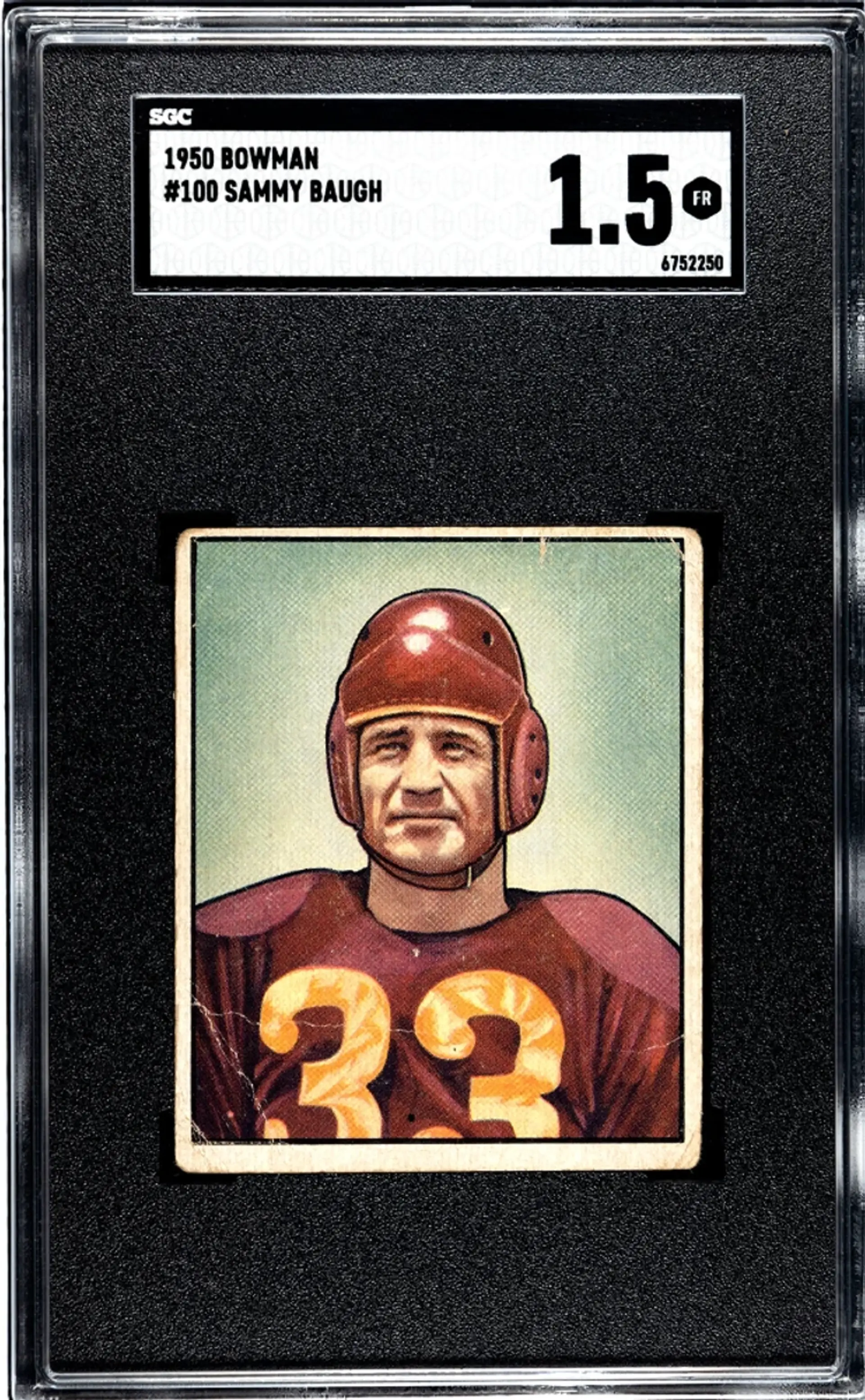 Sammy Baugh's 1950 Bowman Classic