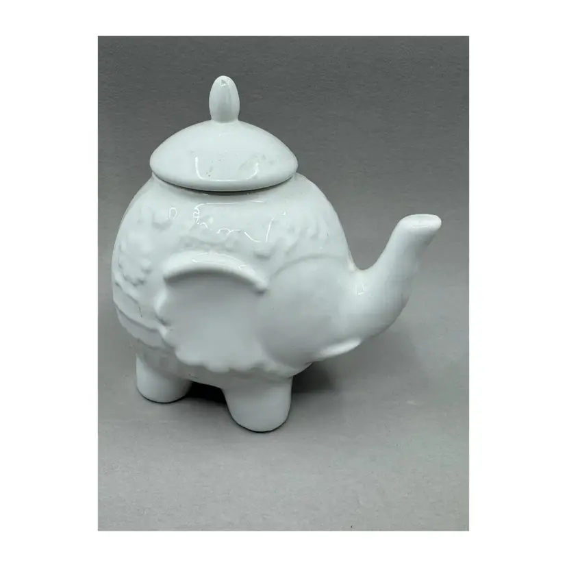 Modern Reve De France Elephant Jar With Lid