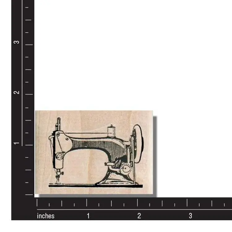 Vintage Sewing Machine Rubber Stamp