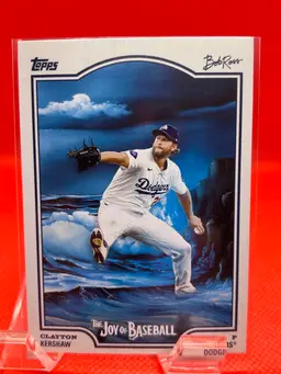 Clayton Kershaw - 2025 Topps X Bob Ross Joy Of Baseball Los Angeles Dodgers
