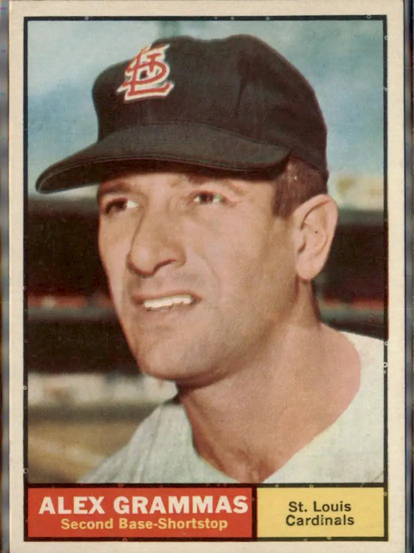 1961 Topps #64 Alex Grammas - ( ) - St. Louis Cardinals