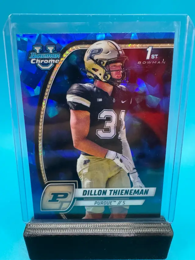Dillon Thieneman 1st Bowman Chrome U Sapphire Purdue Boilermakers