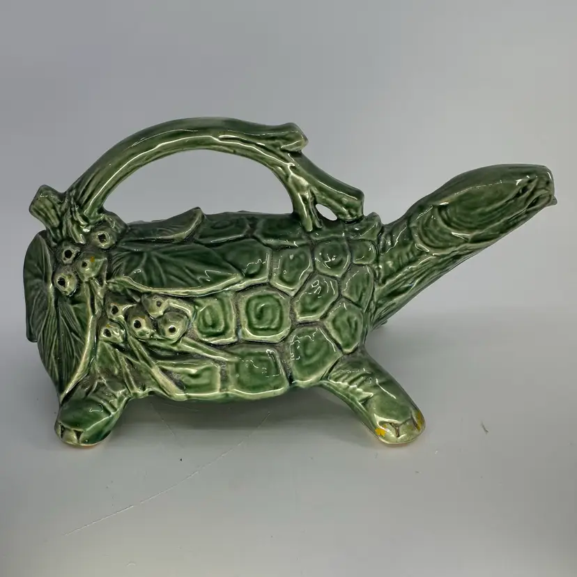 Vintage McCoy USA Turtle Green McCoy Pottery Watering Can