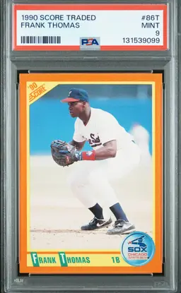1990 Score Traded Frank Thomas Graded PSA 9 (Chicago White Sox)