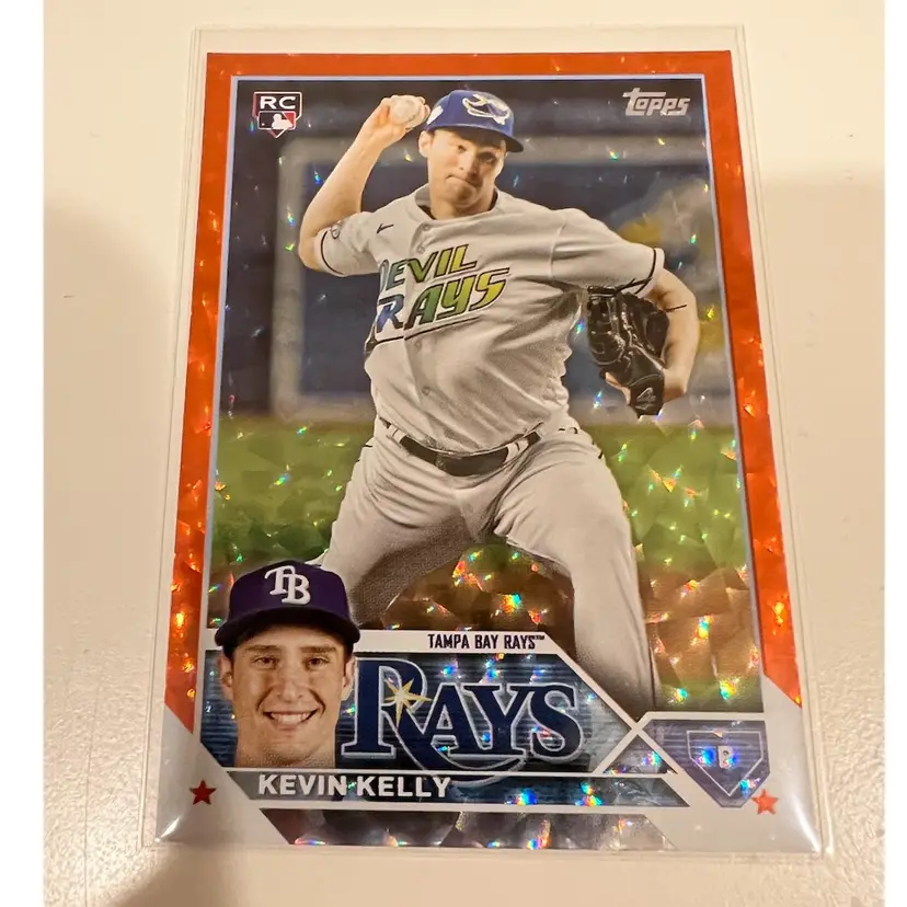 Kevin Kelly RC Orange Foil /299 Tampa Bay Rays