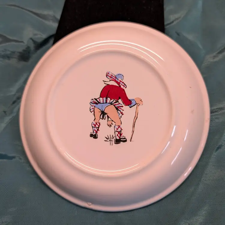 Naughty Vintage Scottish "Trew" Plate