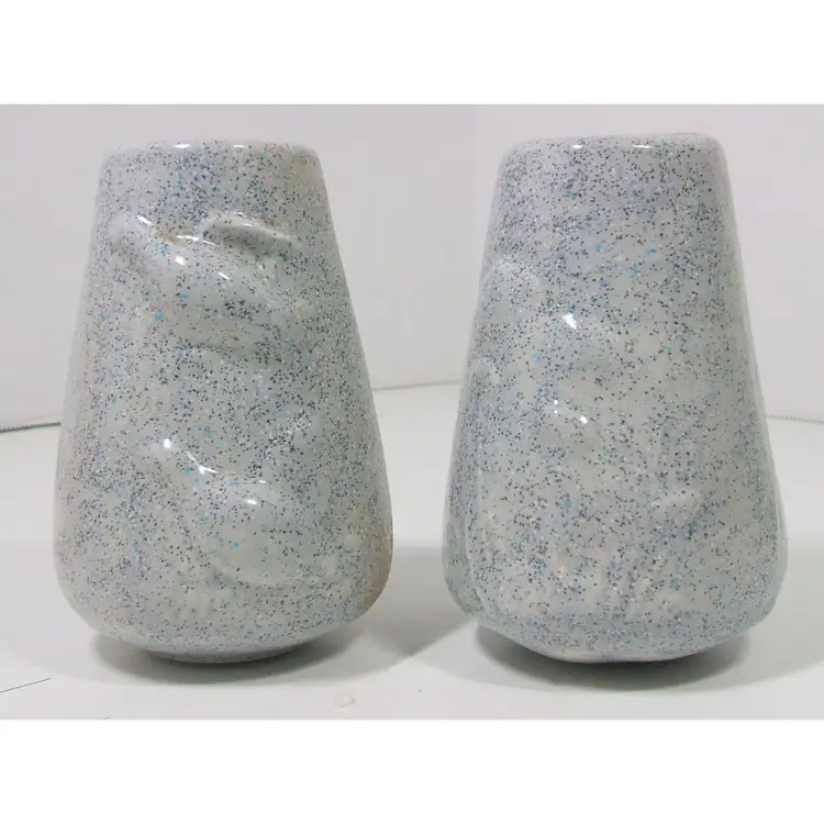 Stoneware Salt & Pepper Shakers with 3D Images of Sea Life and Plants 4.5 inches Tall with Stoppers