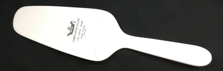 Fine bone china, Christopher Stuart, cake server, Art Deco detail