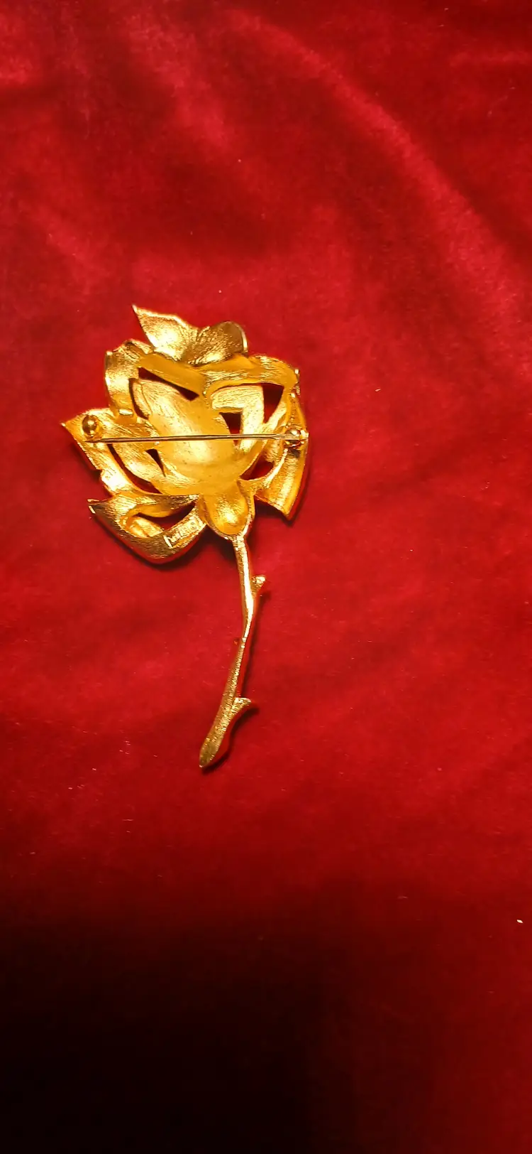 1960s Vintage Gold Tone Crown Trifari Brooch