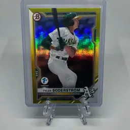 2021 Bowman Tyler Soderstrom  /75  Oakland Athletics First Edition