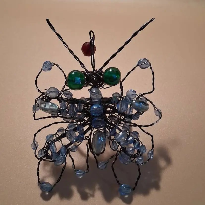 Beaded Butterfly Shelf Sitter Decor/Napkin Ring?