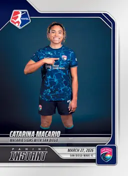 PRE SALE - Catarina Macario - 2026 Panini Instant NWSL #28 - Base