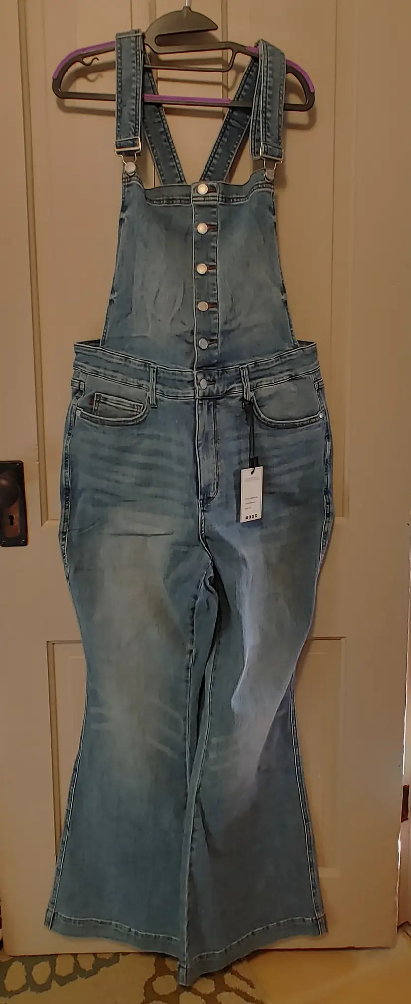 Bottoms- Brand: Judy Blue. Size 2XL. NWT. Denim overalls. 91% cotton, 7% polyester, 2% spandex. No callouts.