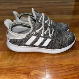 Size 10 - Adidas Shoes Women’s Cloudfoam Pure Running Sneakers Gray Fabric NICE!