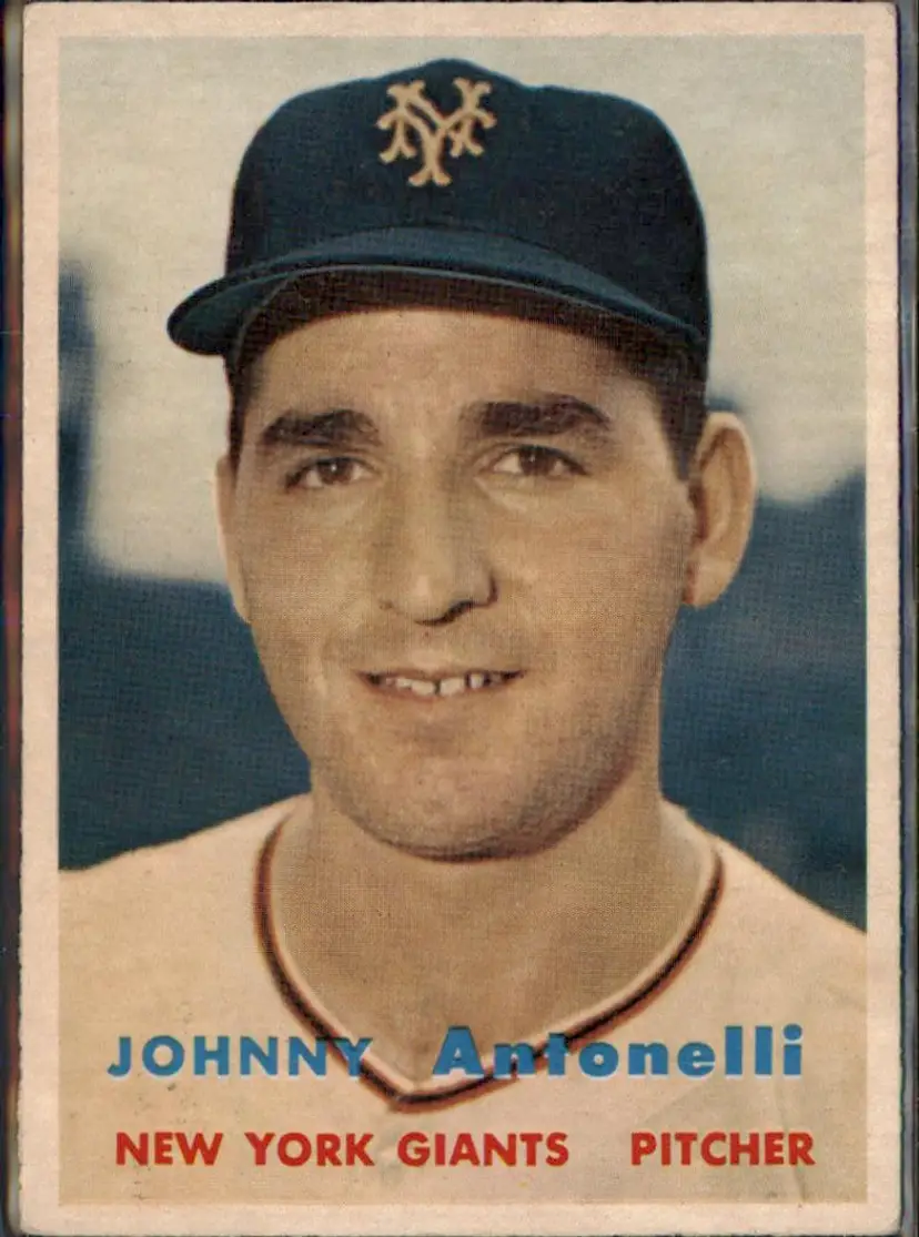 1957 Topps #105 Johnny Antonelli - ( pk1 ) - New York Giants