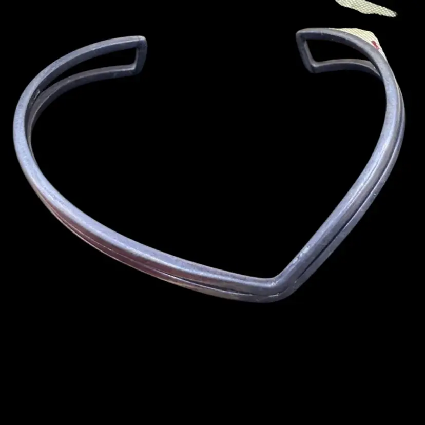 vintage sterling silver double bar cuff bracelet.