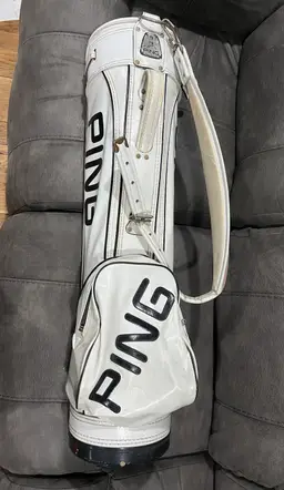 Vintage Ping Slant Font Carry Bag