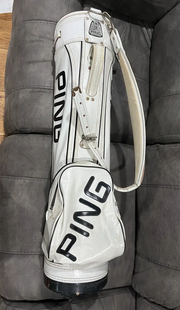 Vintage Ping Slant Font Carry Bag