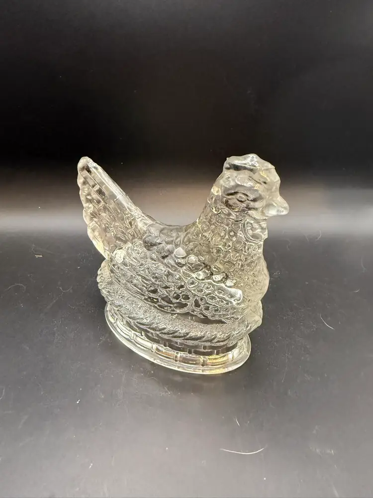 Jeannette Glass Hen On Nest JH Millstein