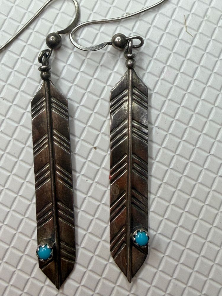 Southern Native American Earrings Stamp With Hallmark Mark