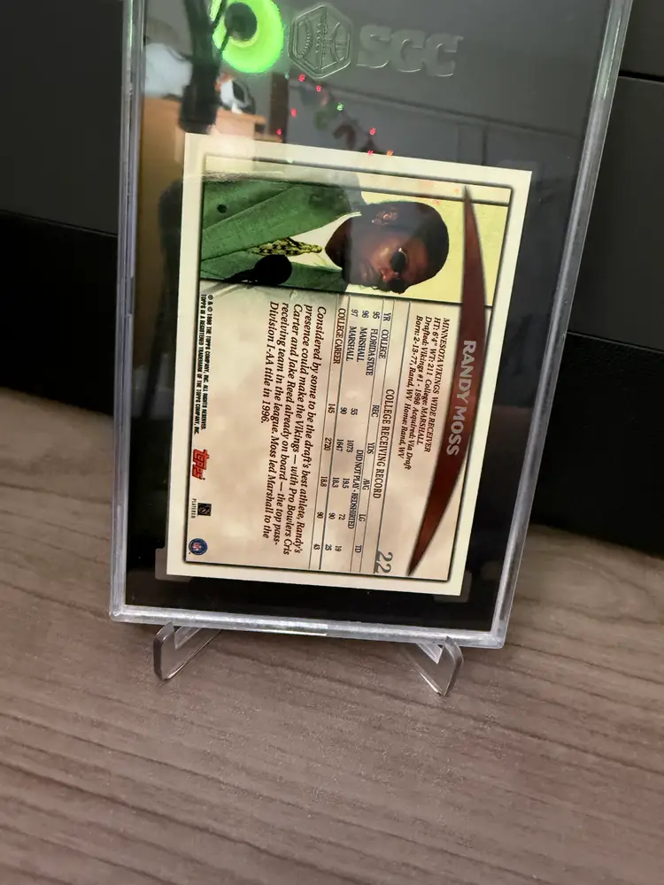 Randy Moss 1998 Topps Season Opener RC SGC9.5