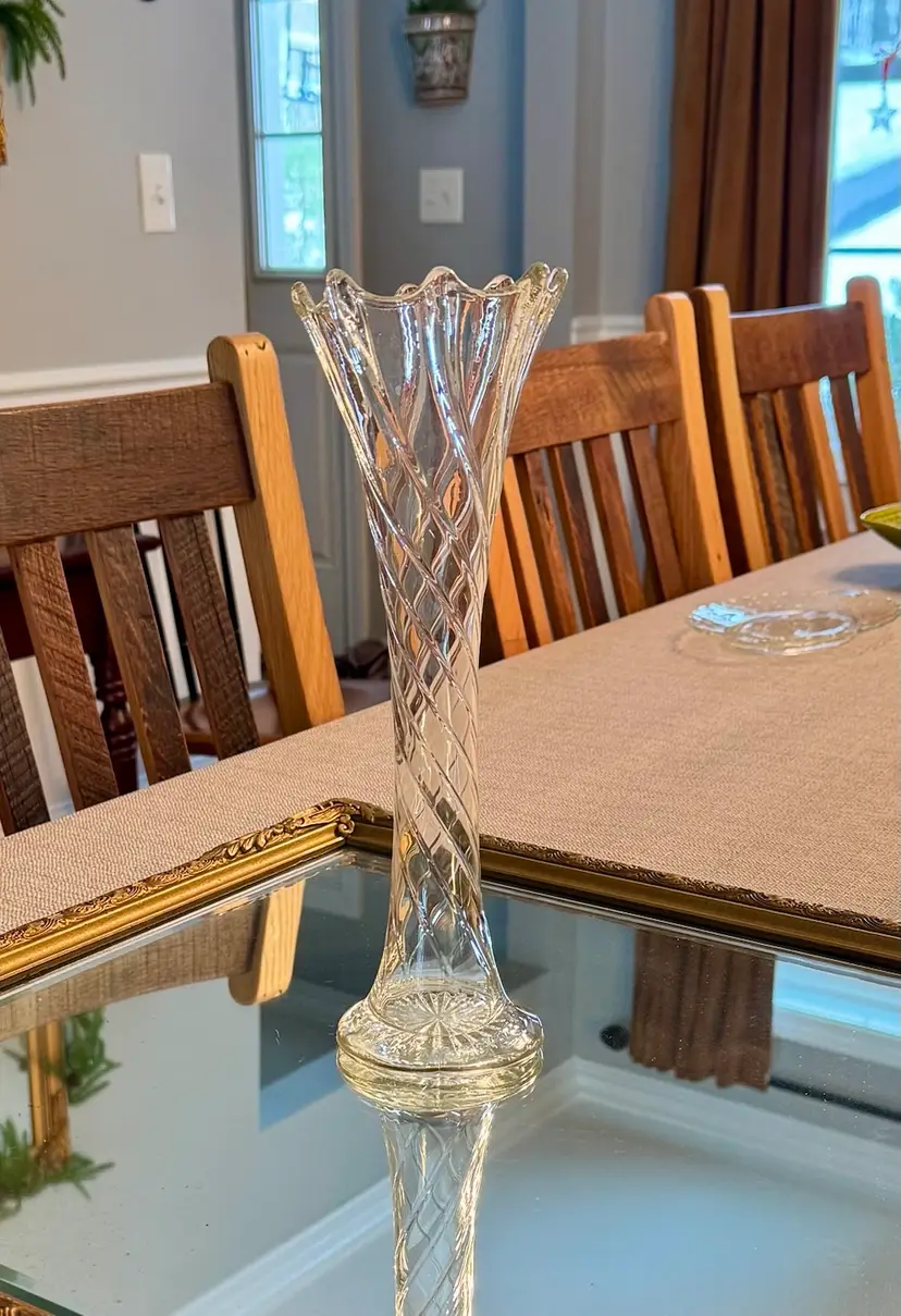 Antique Twisted Spiral Swung Vase