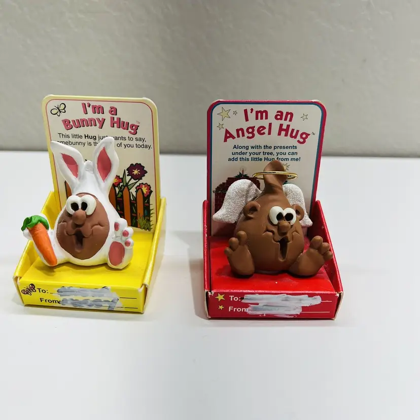 The Hug Factory Ornament I'm an Angel Figurine Toy Christmas Decor 1996 Pottery
