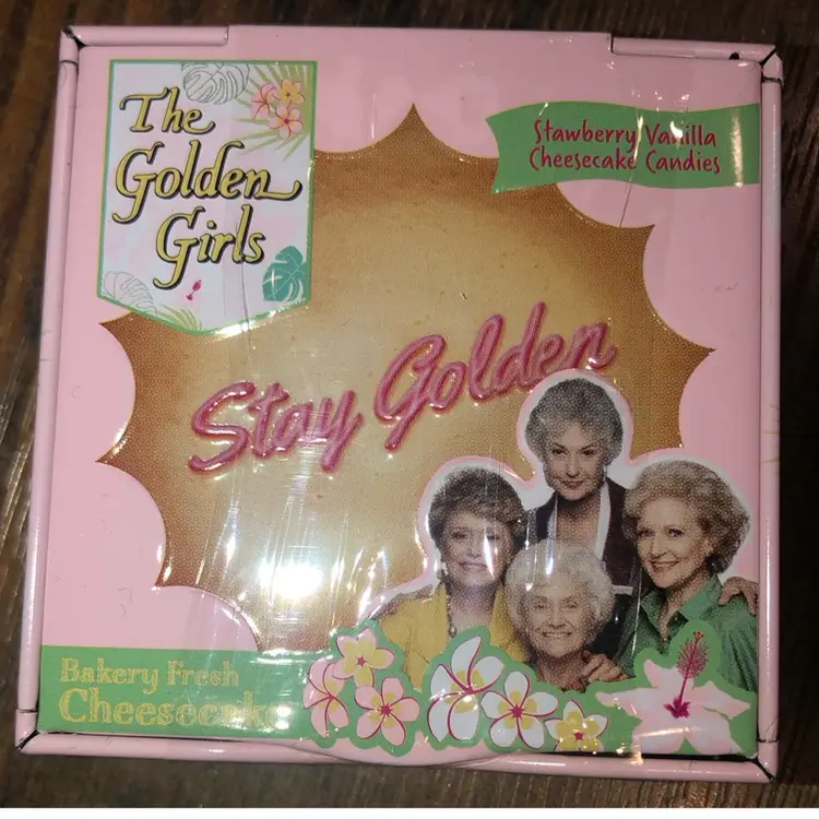 Stocking Stuffers - The Golden Girls Strawberry Vanilla Cheesecake Candies -One Case Lot of 18
