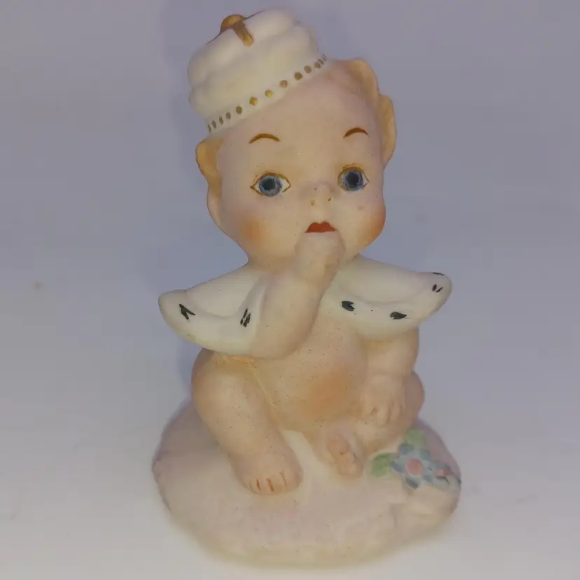 Vintage Samson Imports Baby Boy King Figurine 1950s