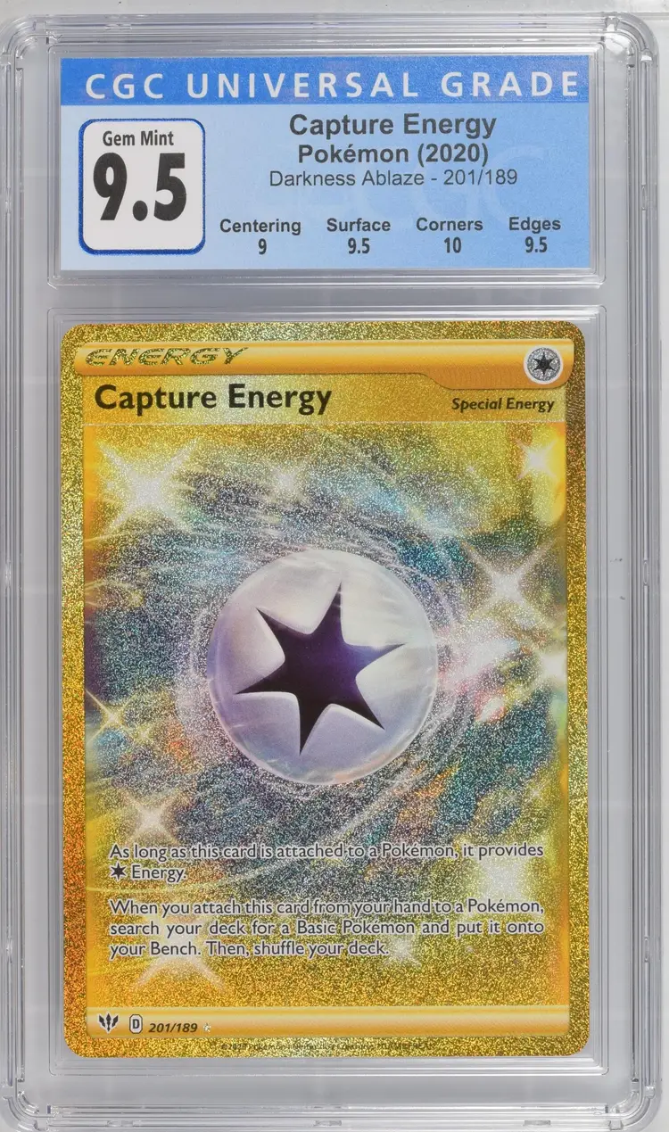 Capture Energy Darkness Ablaze 201/189 CGC 9.5 Pokemon 2020 English