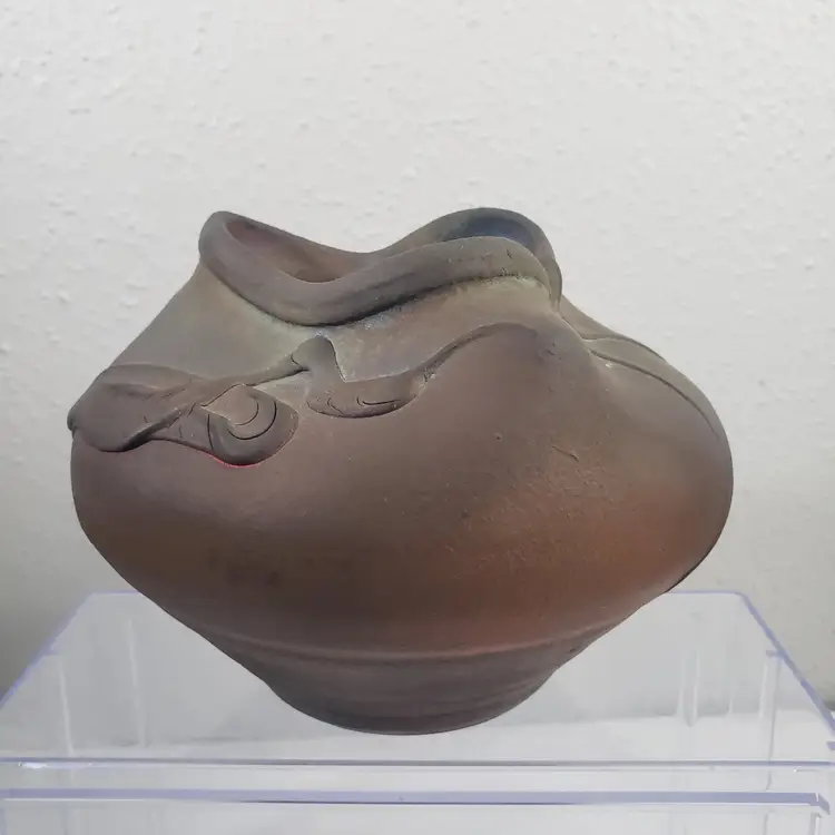 Kerry Gonzalez Raku Pottery Vase