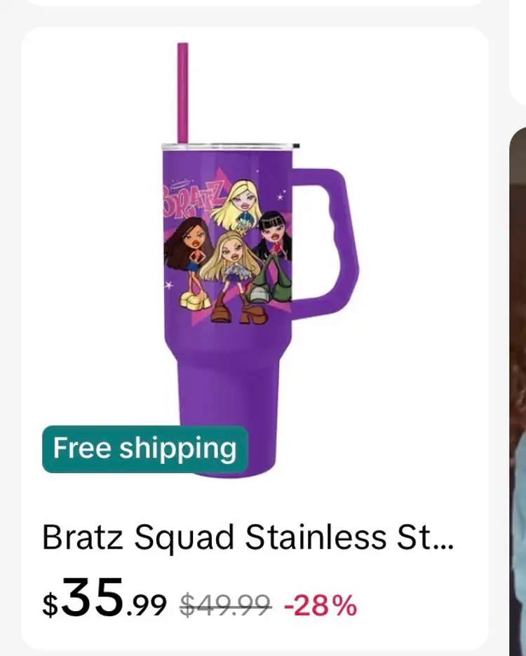 Bratz Purple Stainless Steal Tumbler