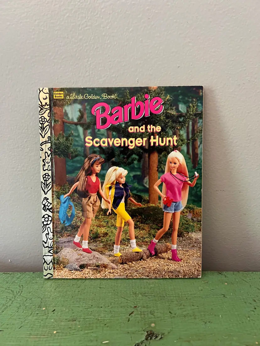 1996 Barbie and the Scavenger Hunt. by Mary Packard Vintage Little Golden Book. Classic Children's Bedtime Story. First Edition