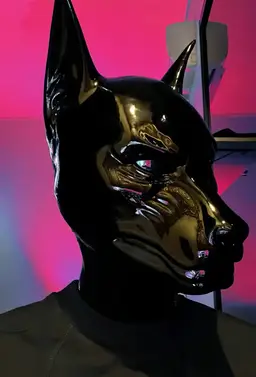 Anubis Silicone Dog Hood Mask