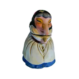 #01 - Vintage Good Luck Kitchen Witch Shaker, 4.25" x 5"