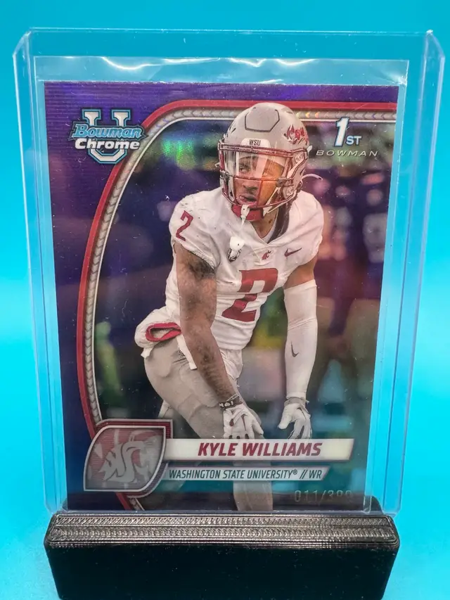 Kyle Williams 1st Bowman Chrome U Purple Refractor /399 New England Patriots
