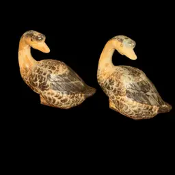 Pair Of Vintage Ceramic Geese